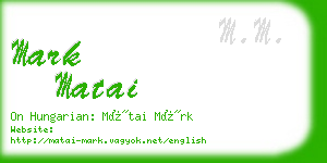 mark matai business card